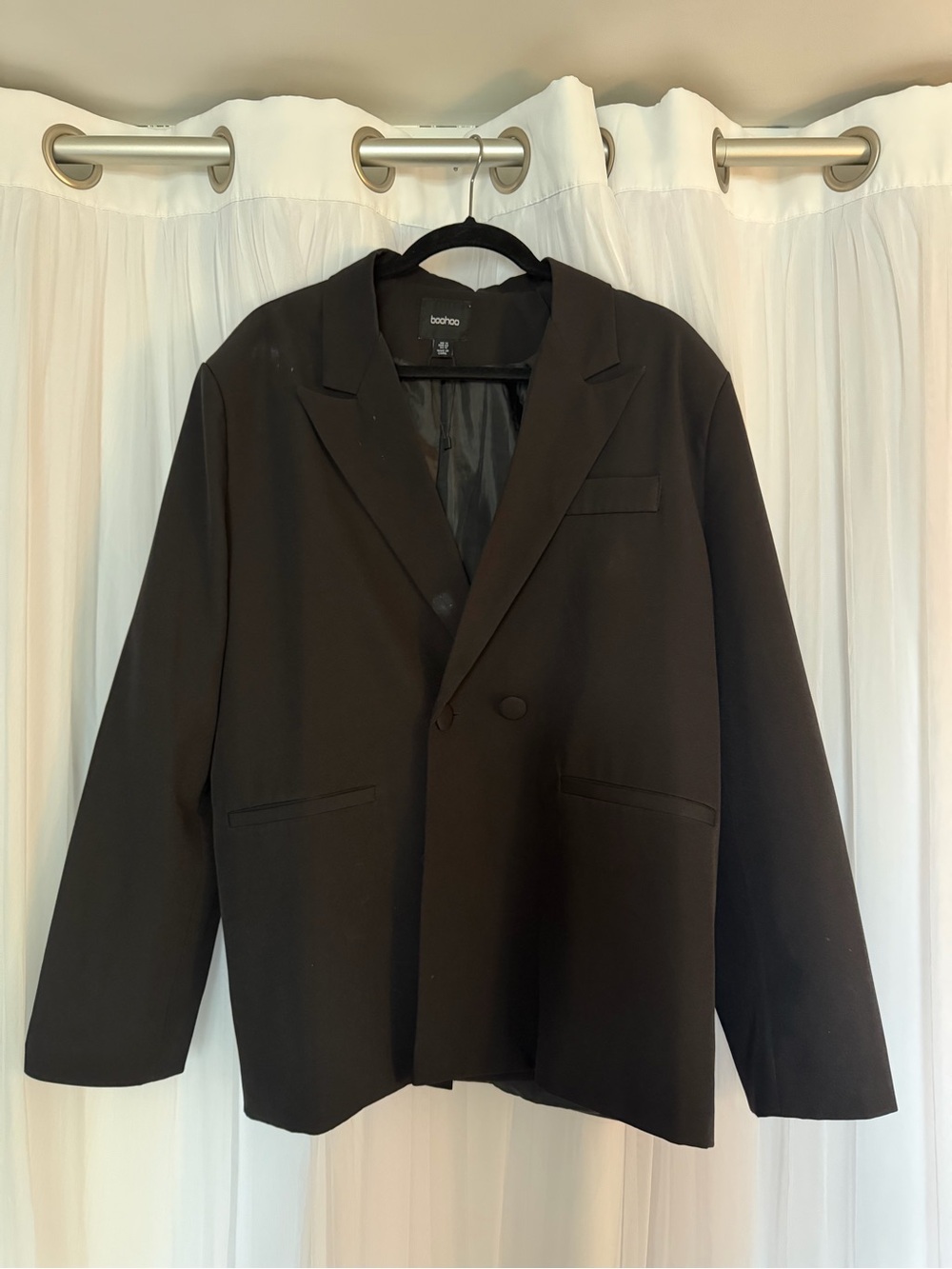 Boohoo Relaxed Double Breasted Blazer